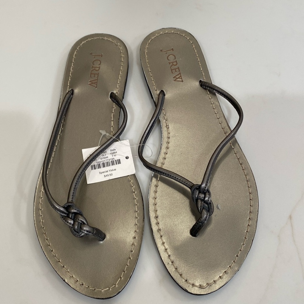 NWT J. Crew Pewter Women’s FlipFlop